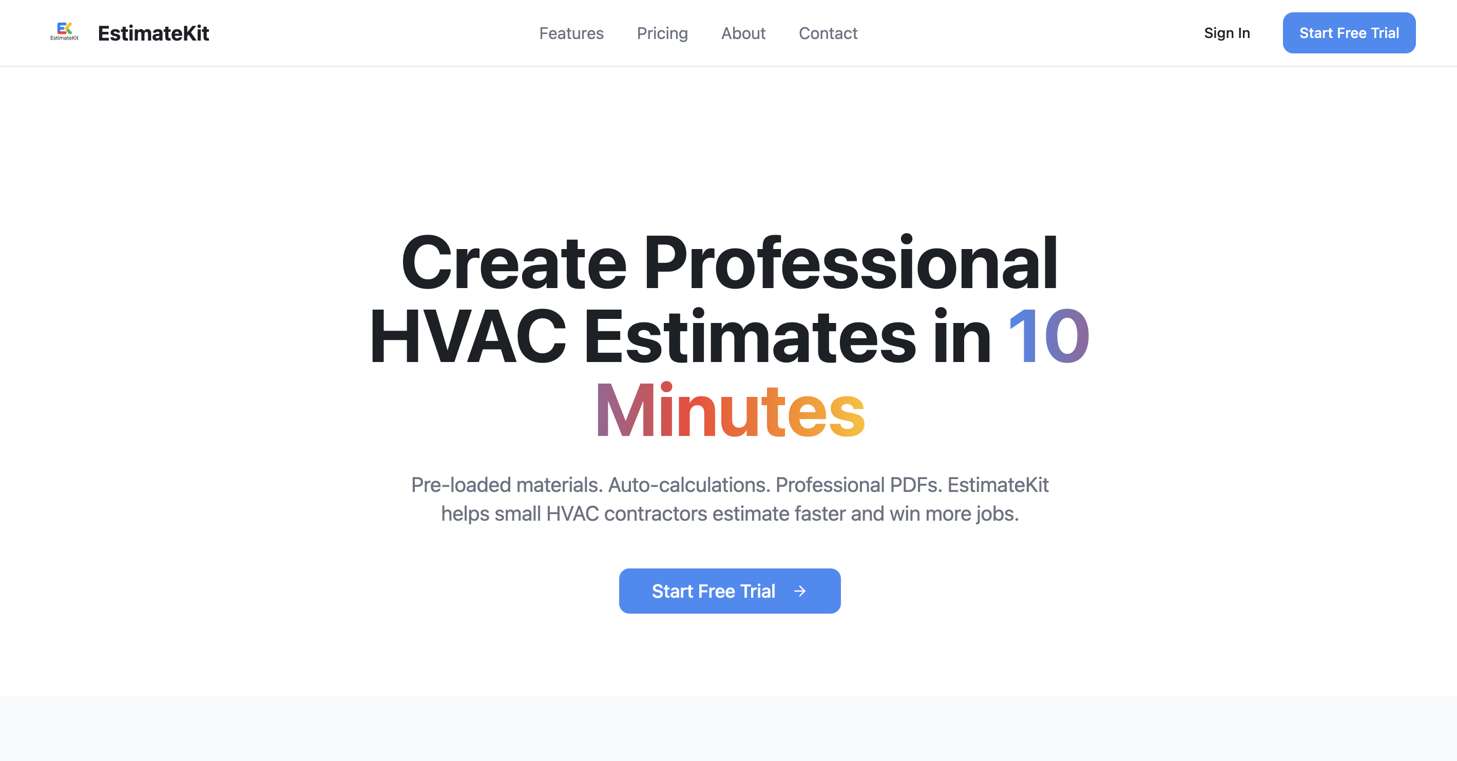 EstimateKit - HVAC Estimating Software for Contractors image 1