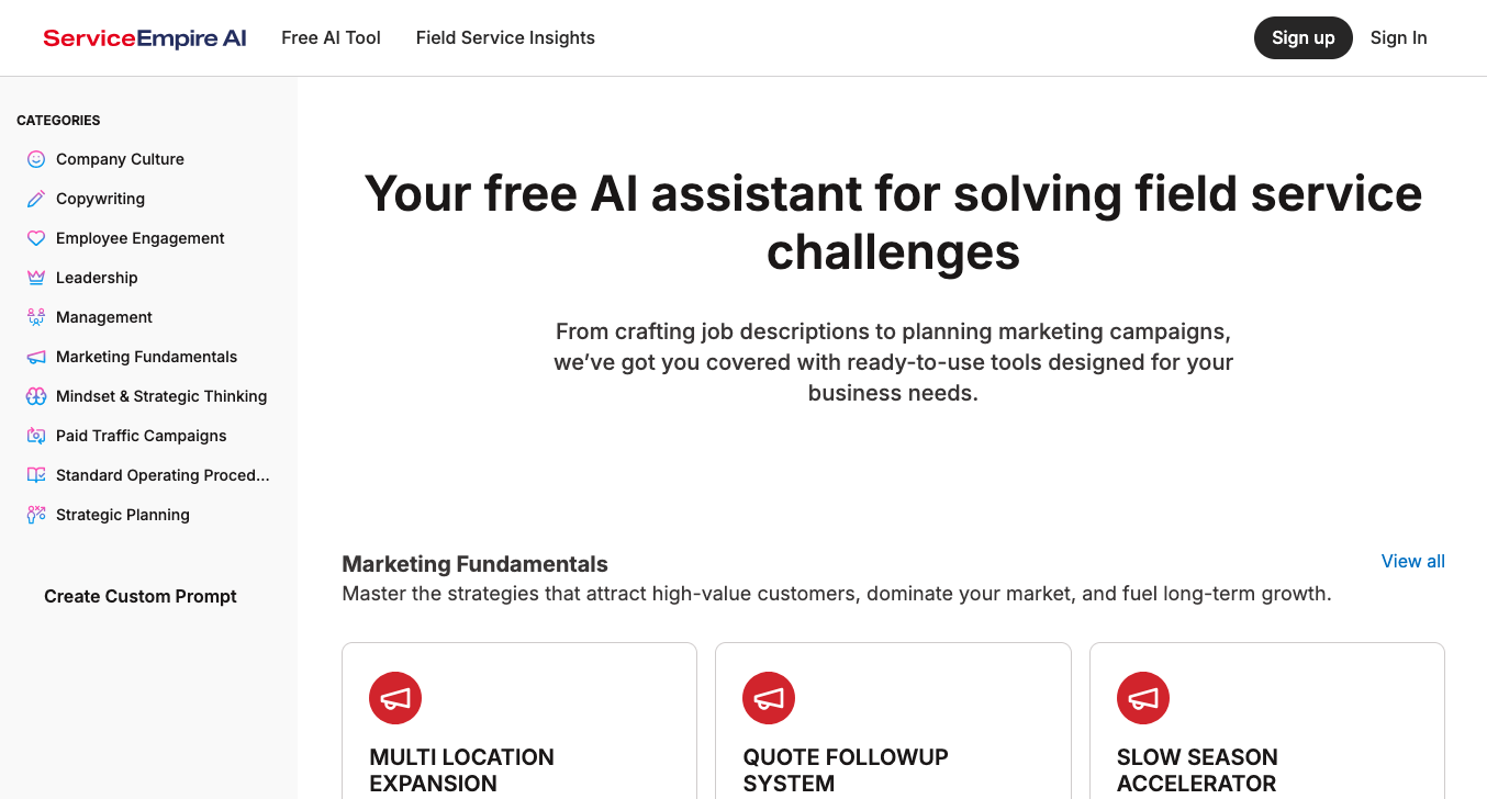 Service Empire AI image 1