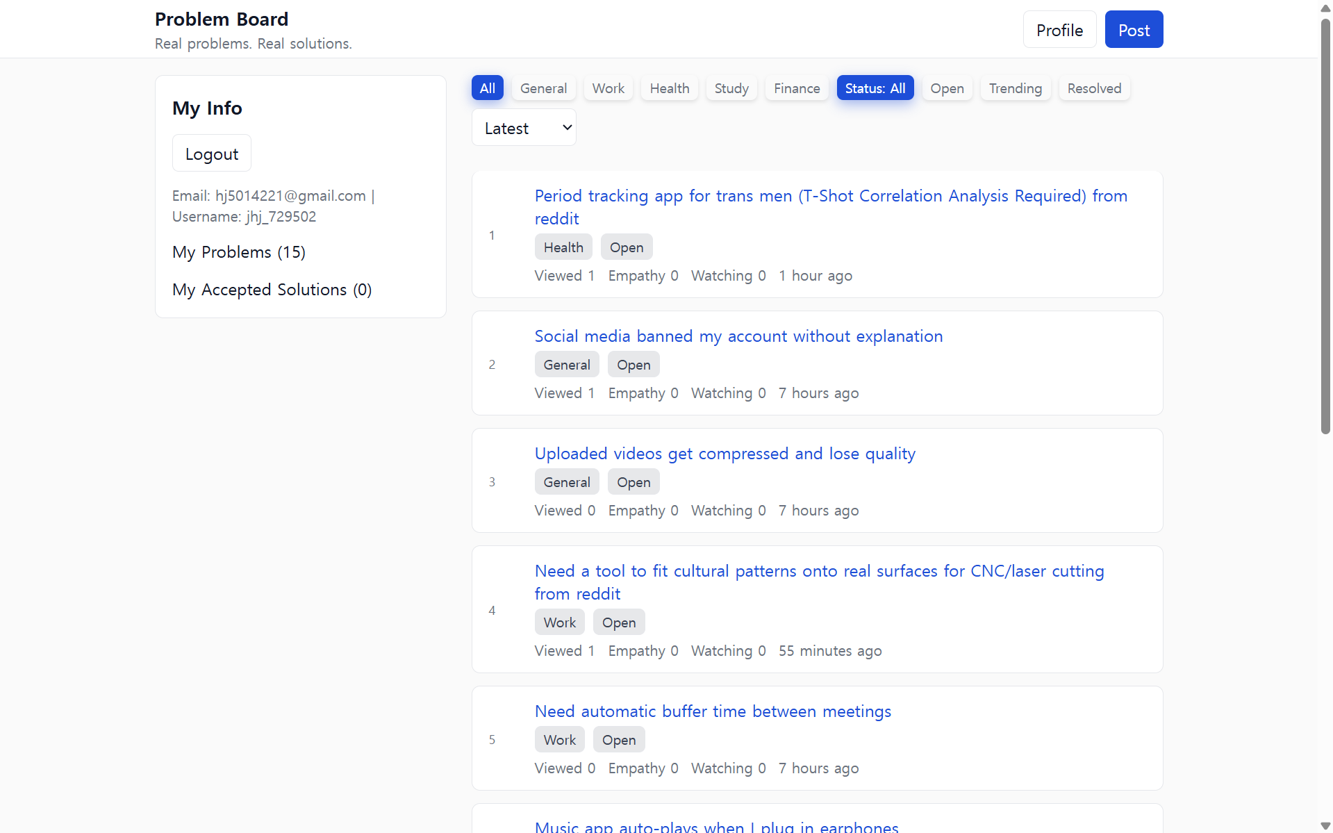 Problem Board image 1