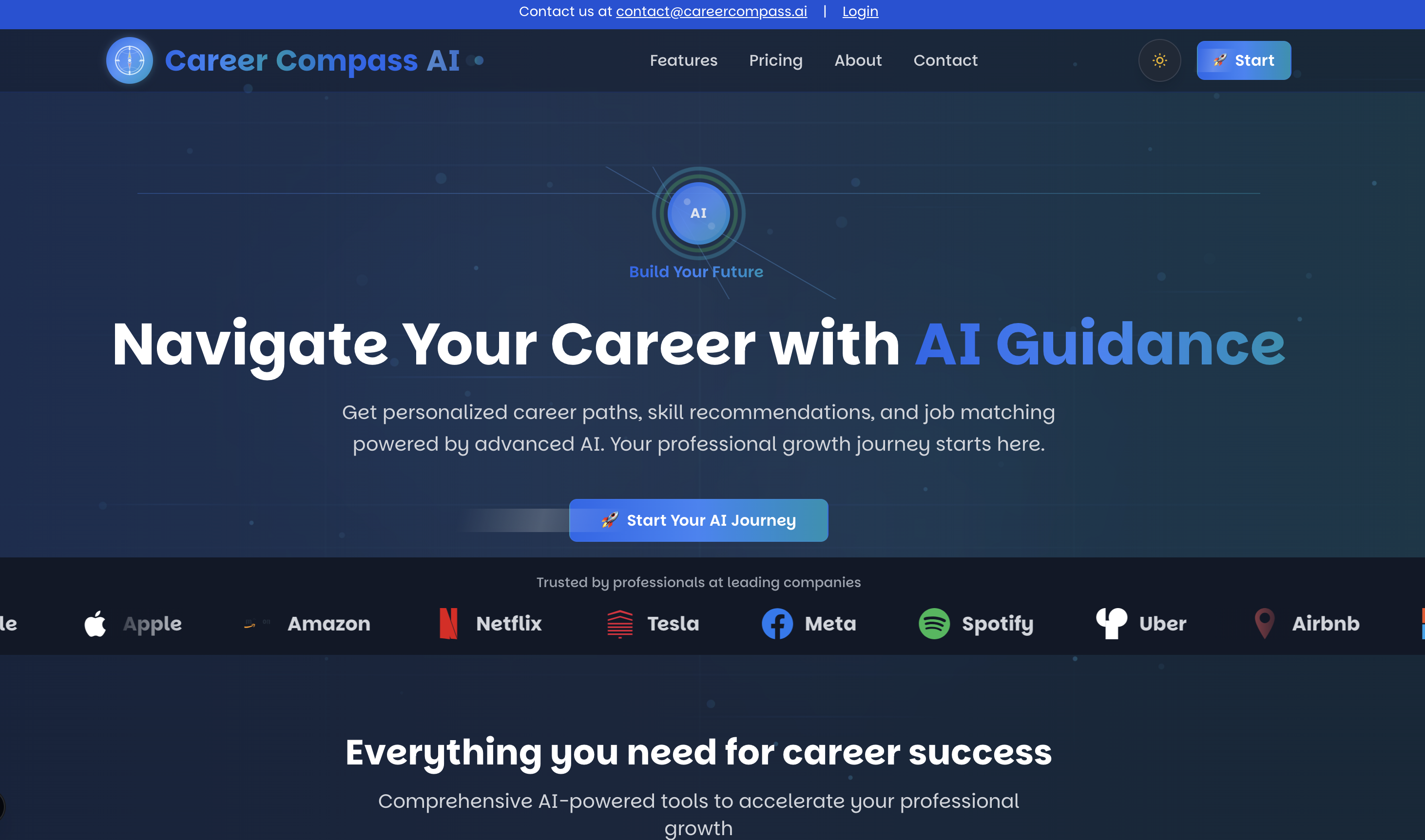 Career Compass AI - AI Powered Career Guidance &amp; Job Matching image 1