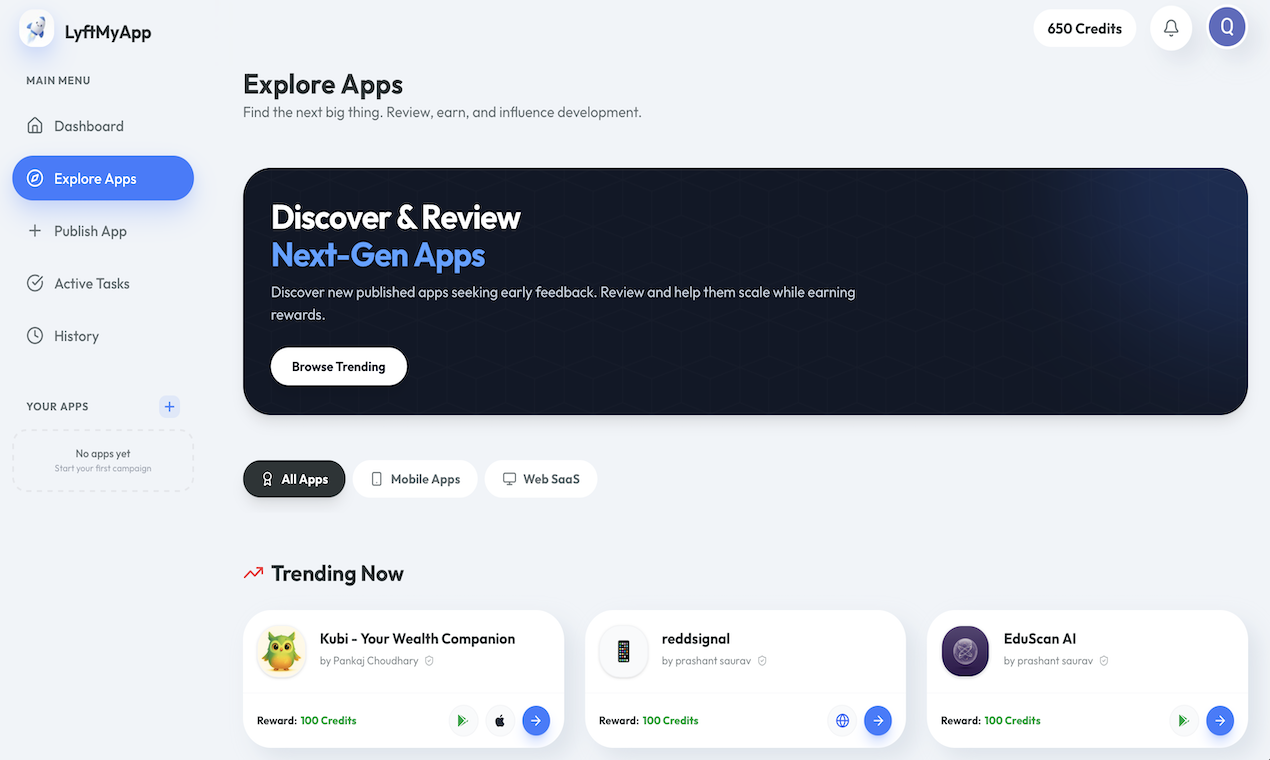LyftMyApp - Platform for Better Apps image 2