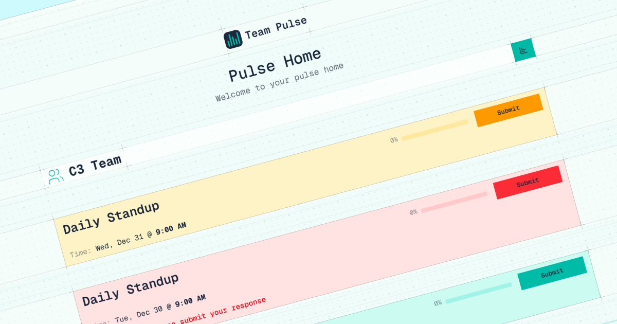 Team Pulse - Run your team without running meetings image 1