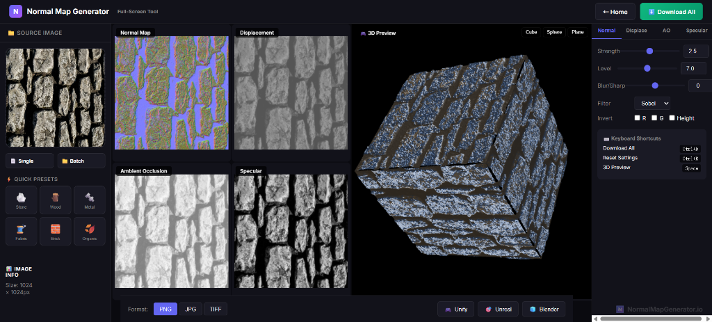 Normal Map Generator Online Free image 2