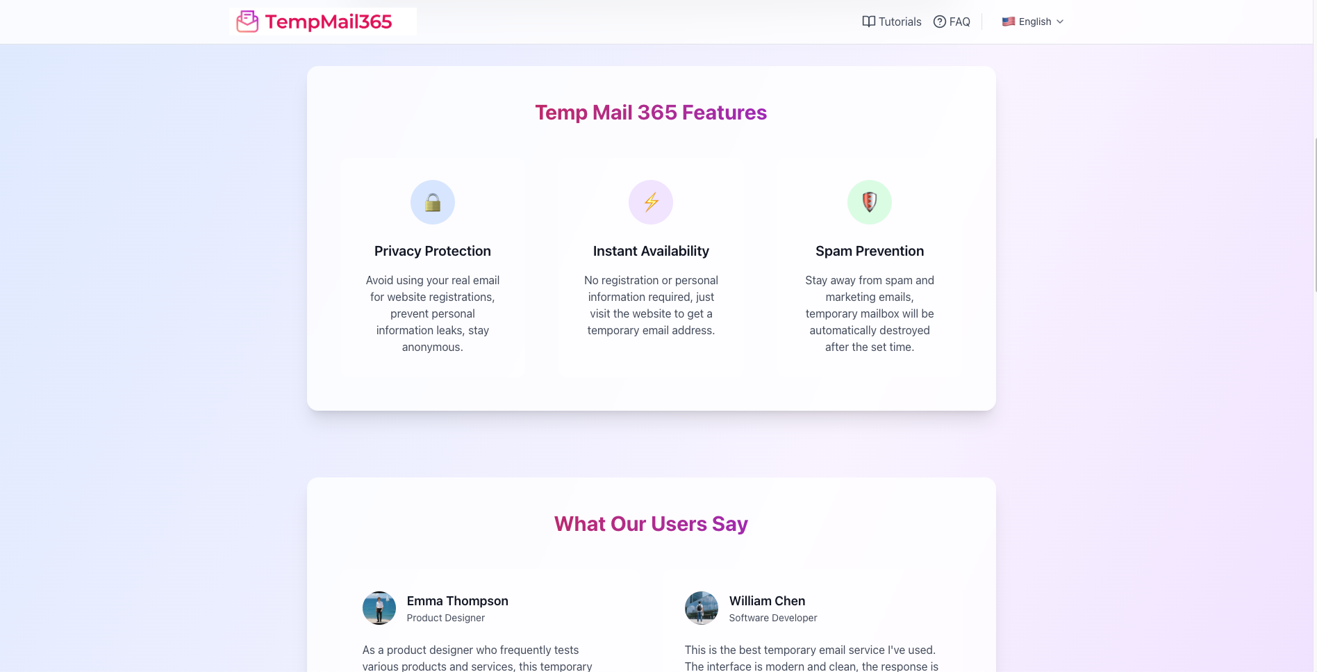 Temp Mail 365 - Free Temporary Email Service | No Registration image 4