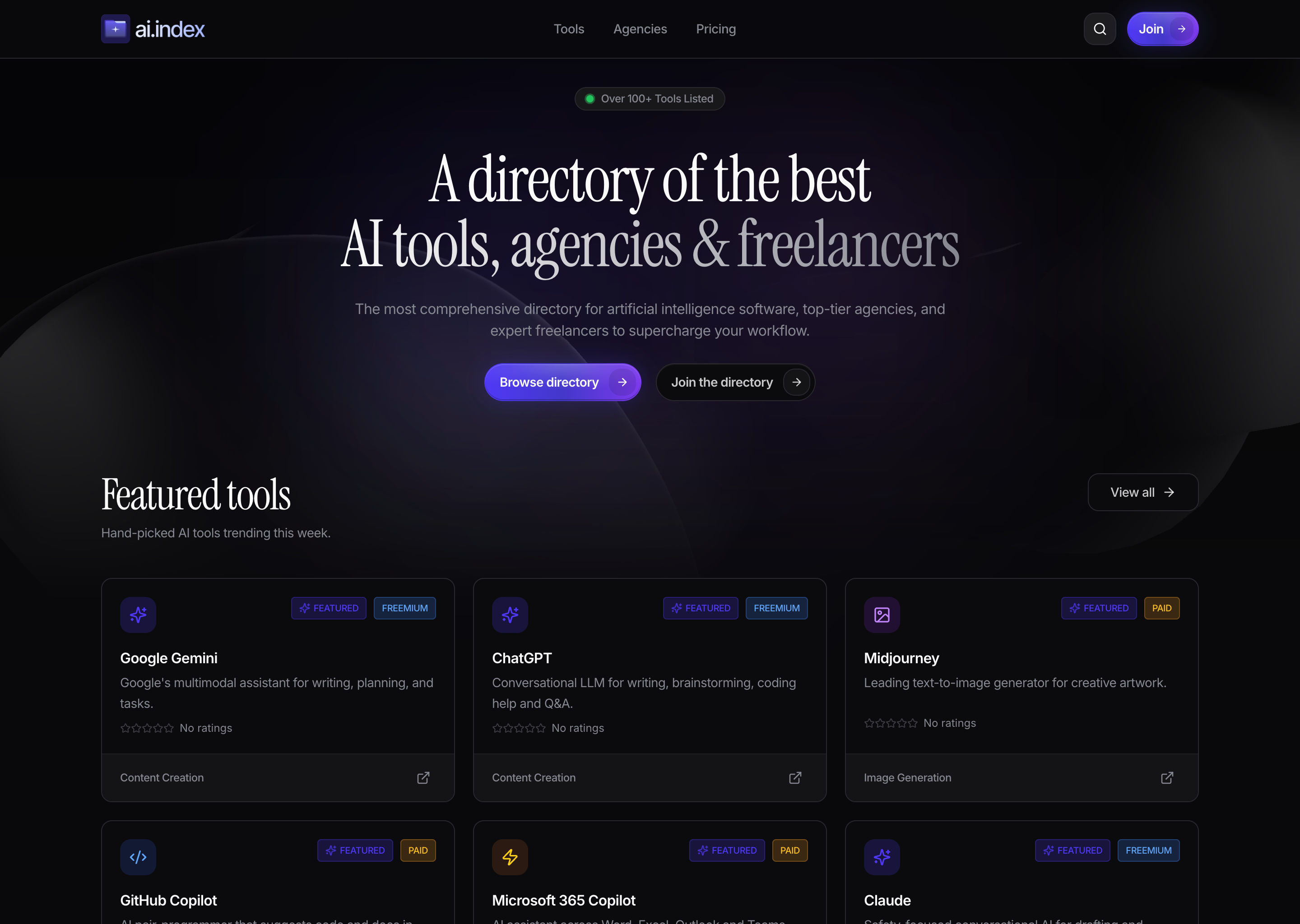 AI Index - Discover the Best AI Tools, Agencies &amp; Freelancers image 3