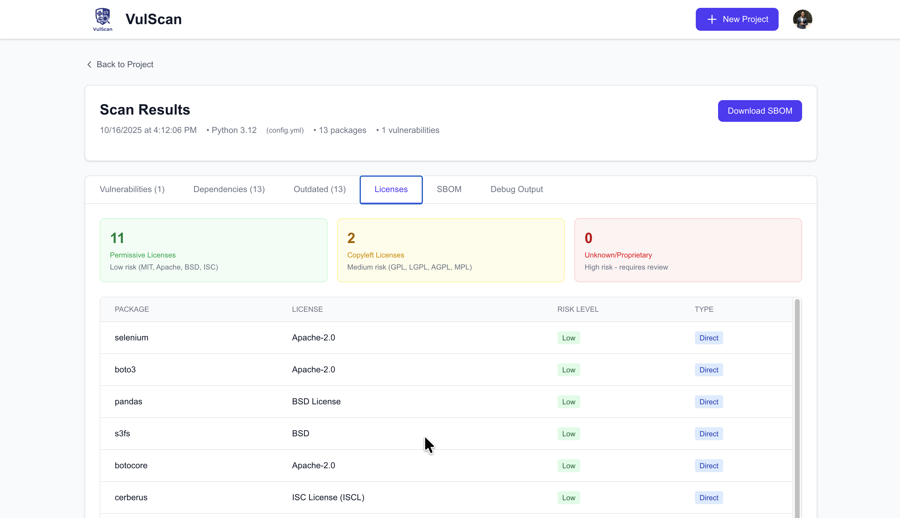 VulScan - Context-Aware Python Vulnerability Scanner image 4