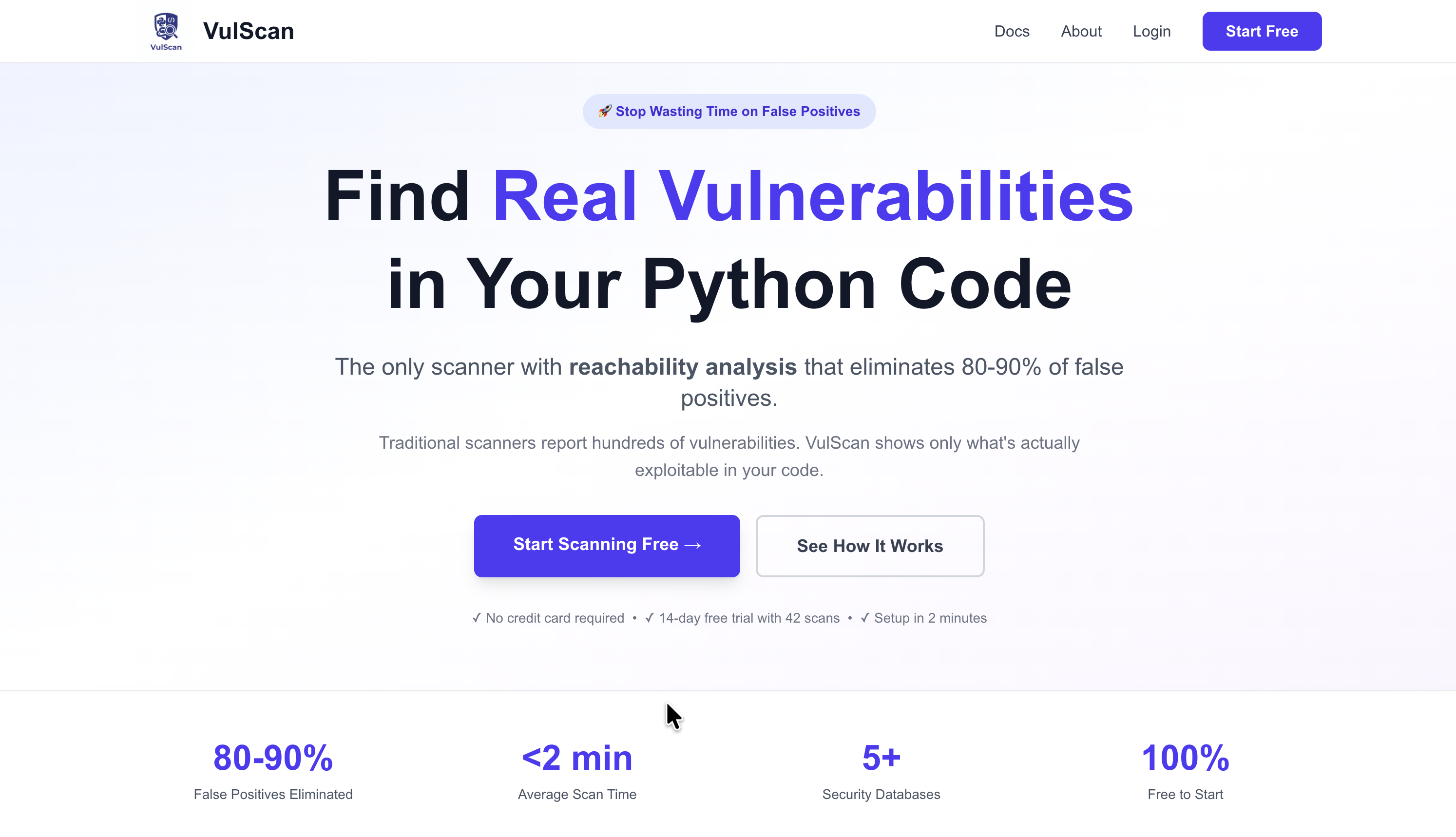 VulScan - Context-Aware Python Vulnerability Scanner image 1