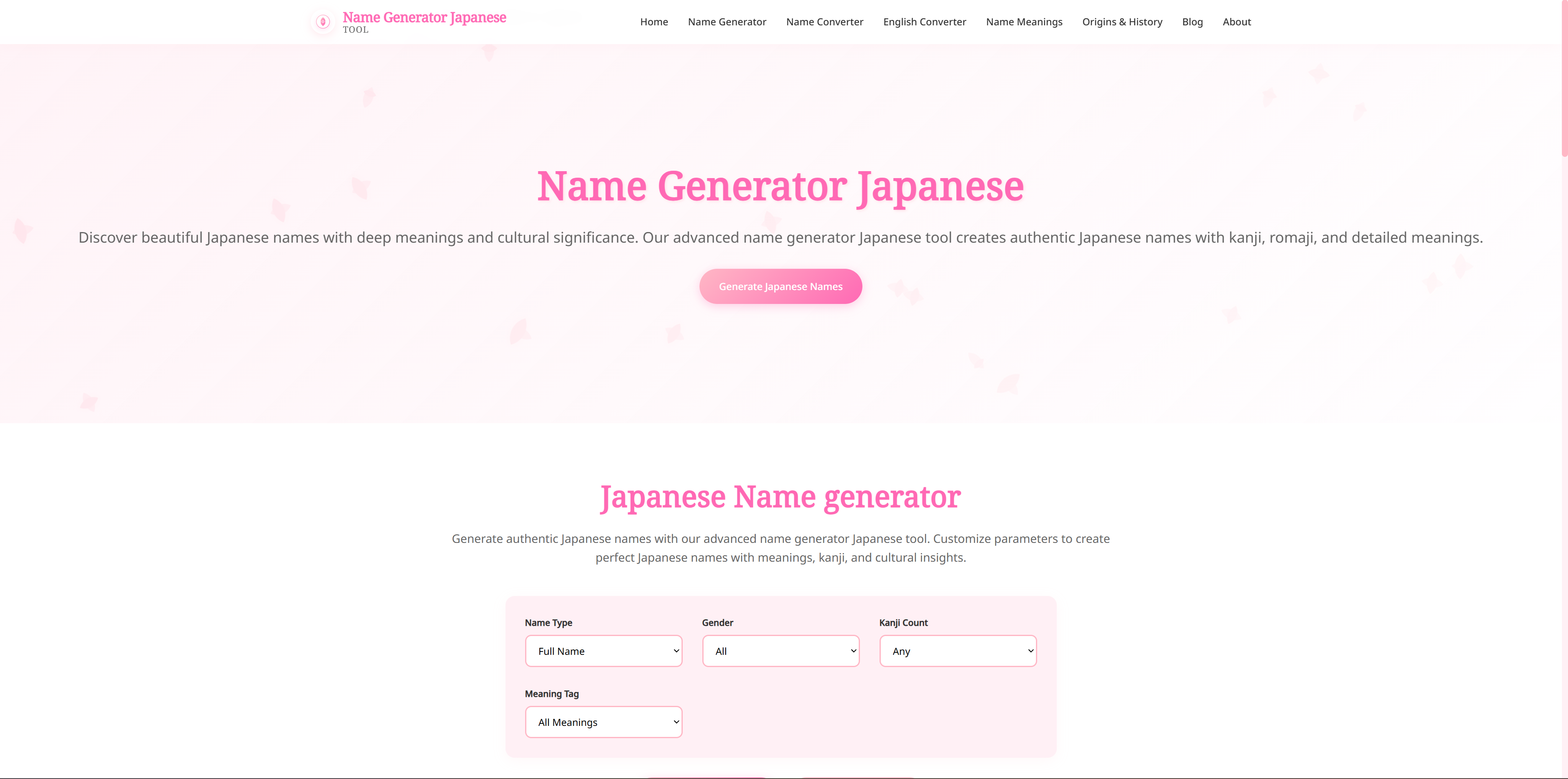 Japanese Name Generator- Best Japanese Name Generator Tool image 1