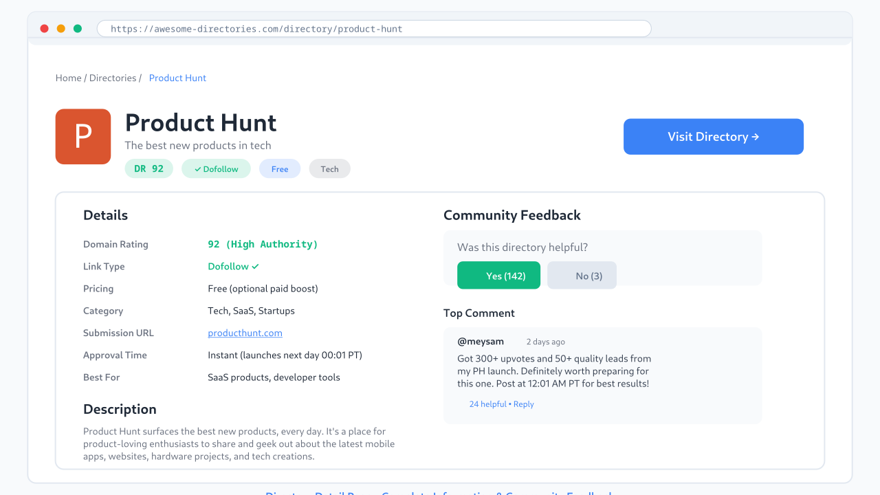 Awesome Directories - Curated Launch Directories for SaaS image 4