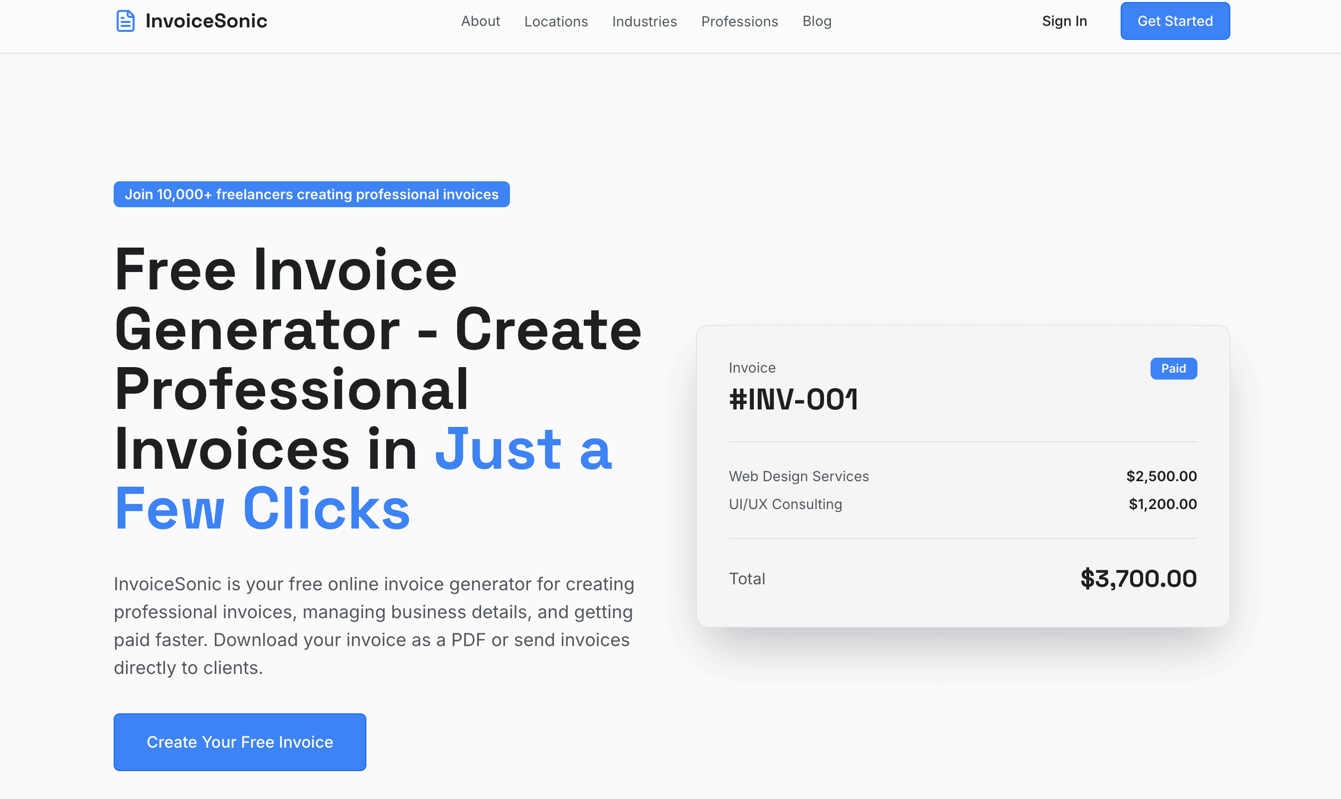invoice Sonic image 1