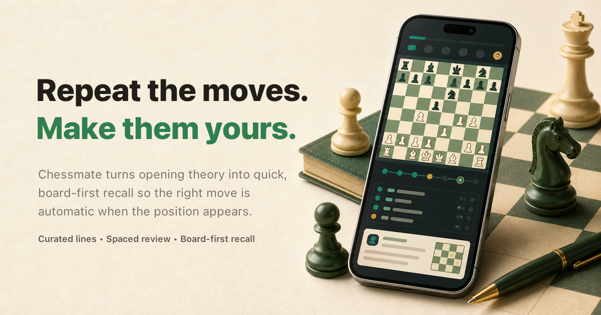 Chess Opening Trainer for Real Games | Chessmate image 1