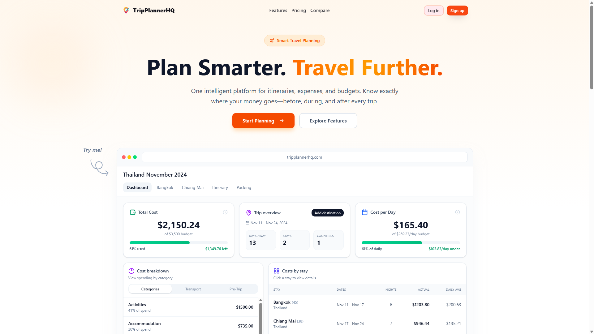 TripPlannerHQ - Plan smarter. Travel better. image 1