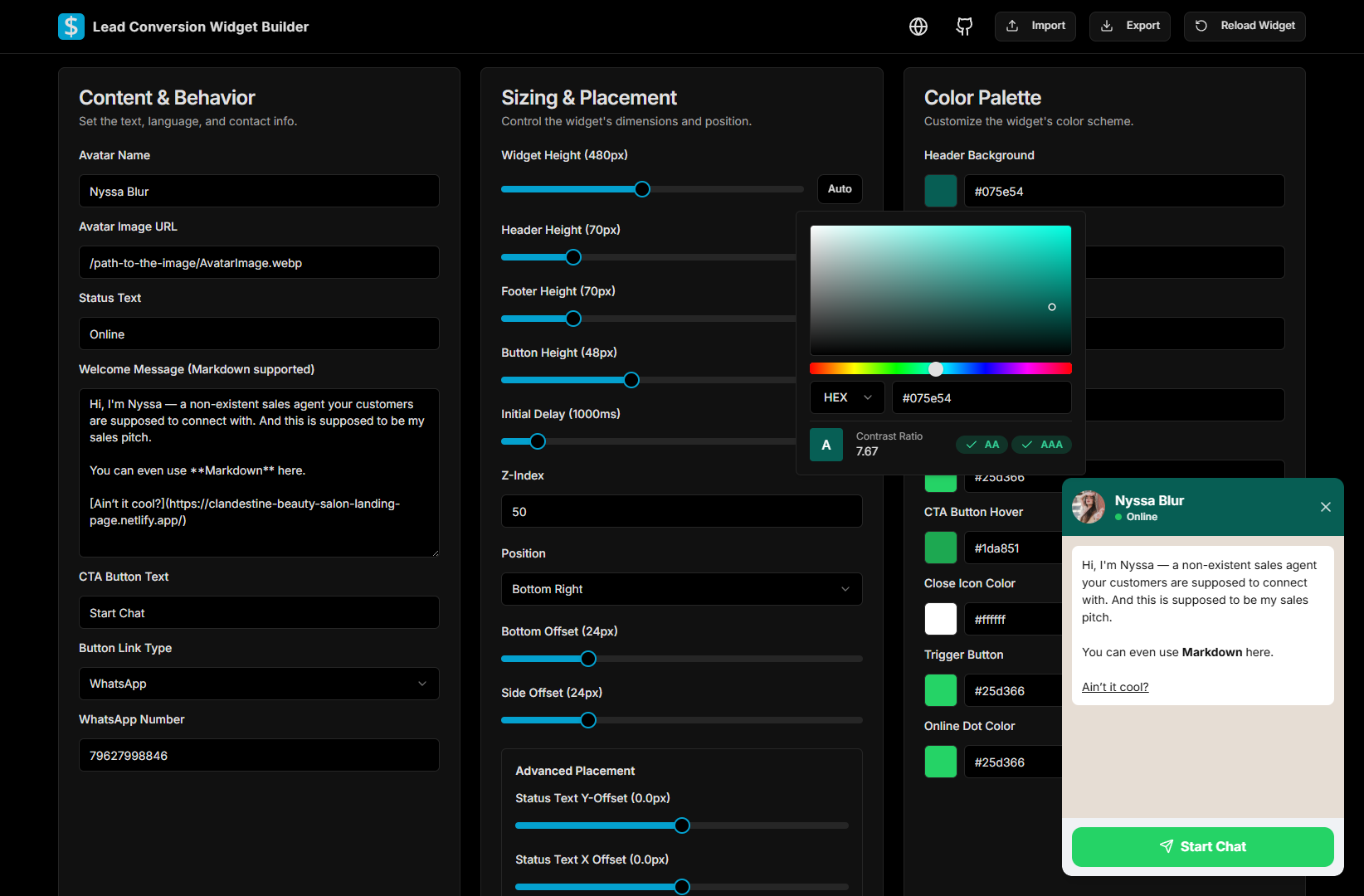 Lead Conversion Widget Builder image 1