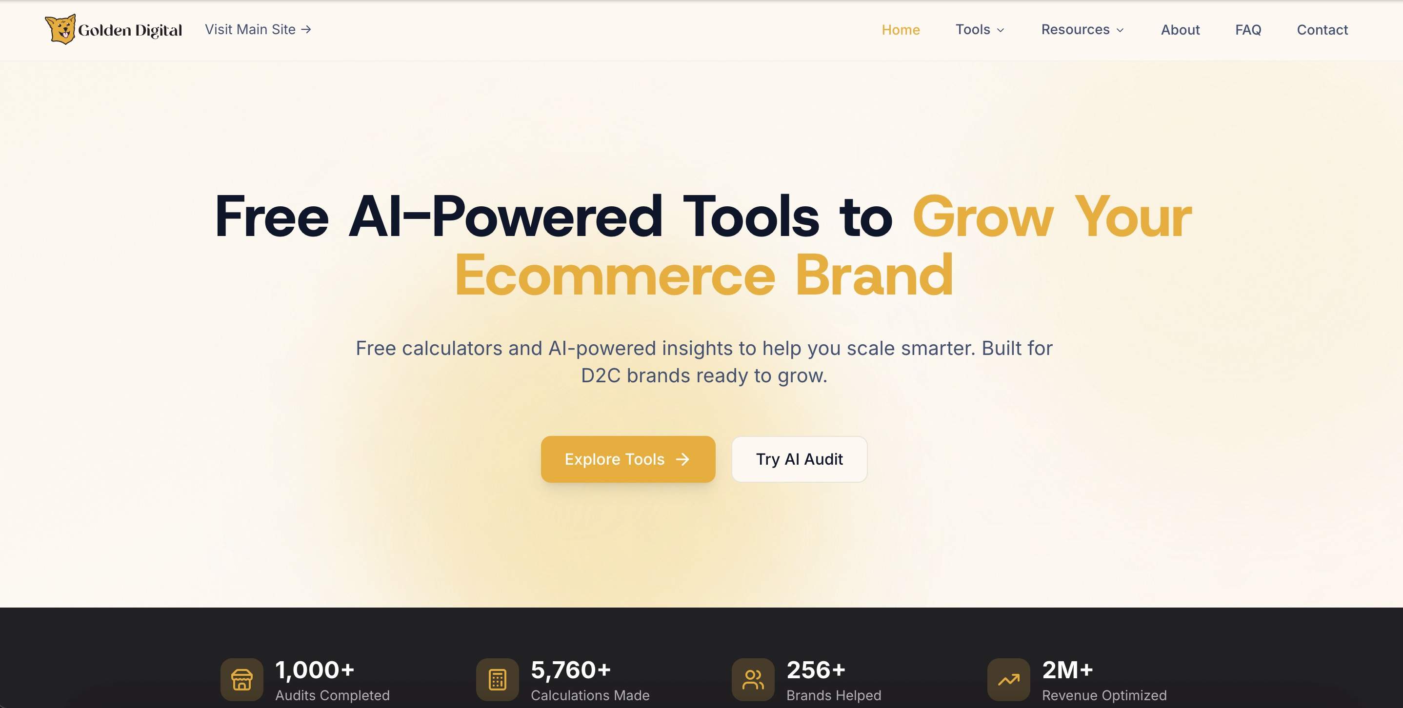 Golden Digital's Free D2C Marketing Tools image 1