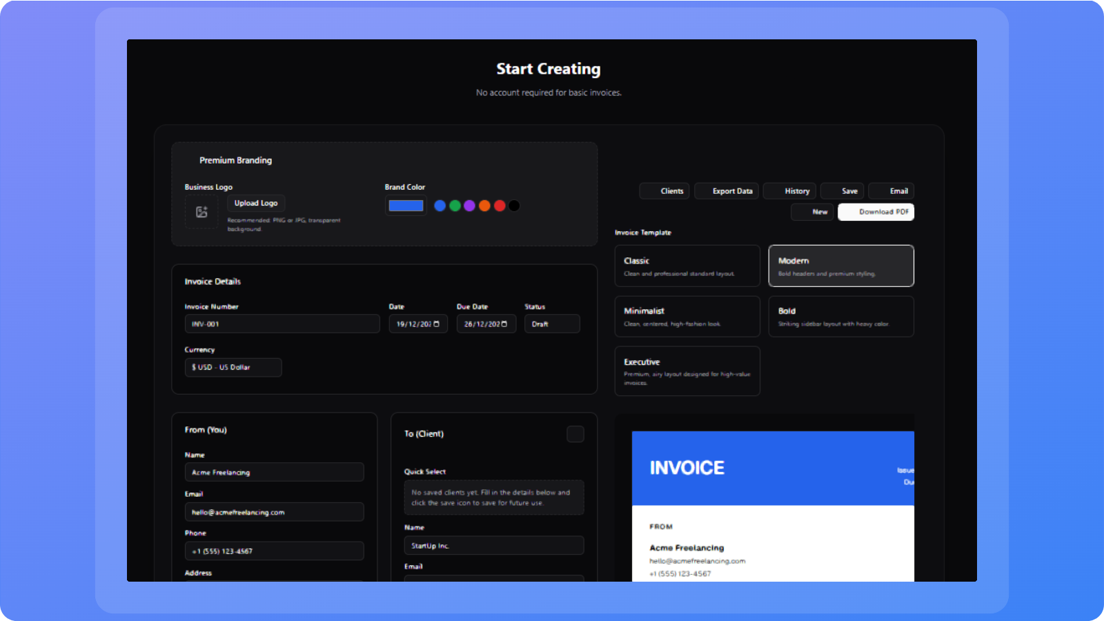 InvoiceDeck - Professional Invoice Generator image 2
