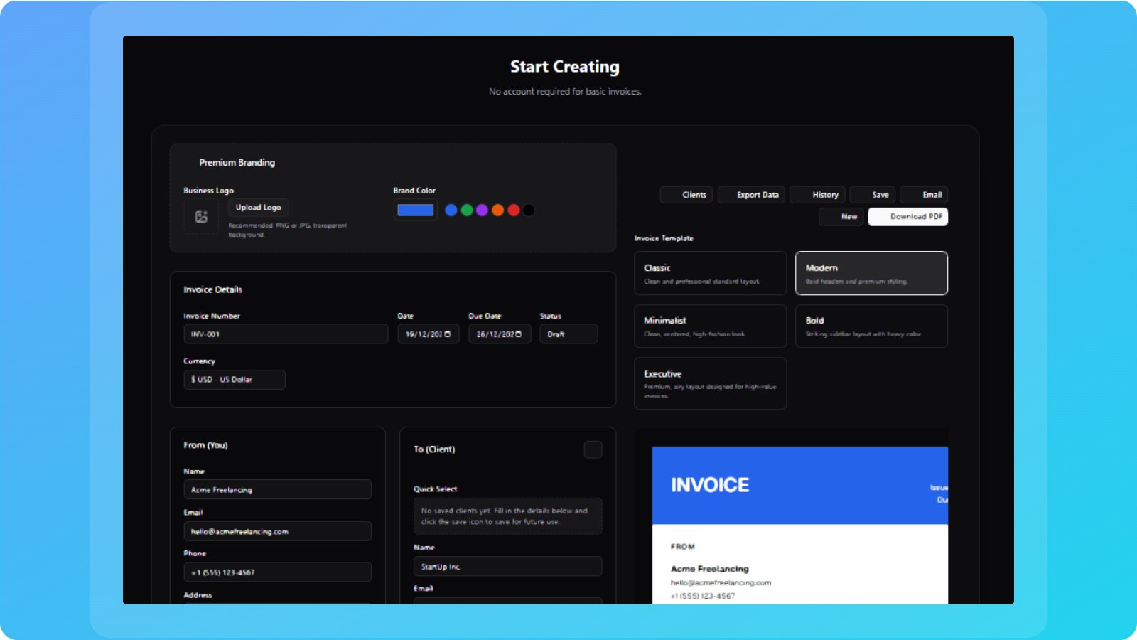 InvoiceDeck - Professional Invoice Generator image 3