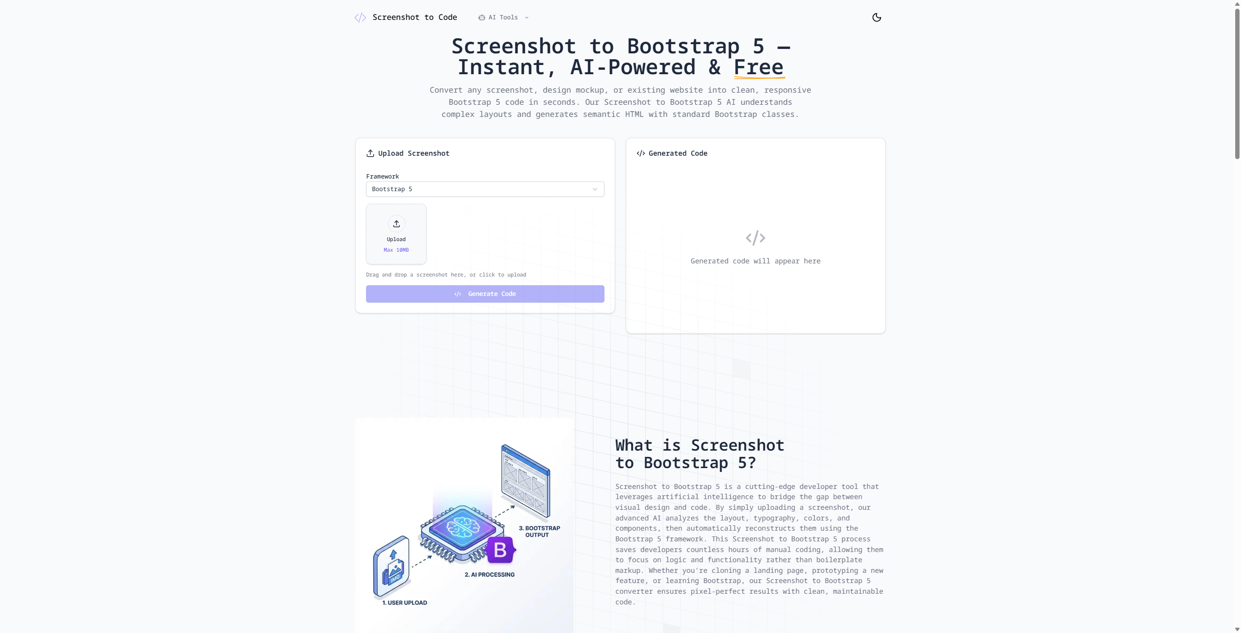 Screenshot to Code image 3