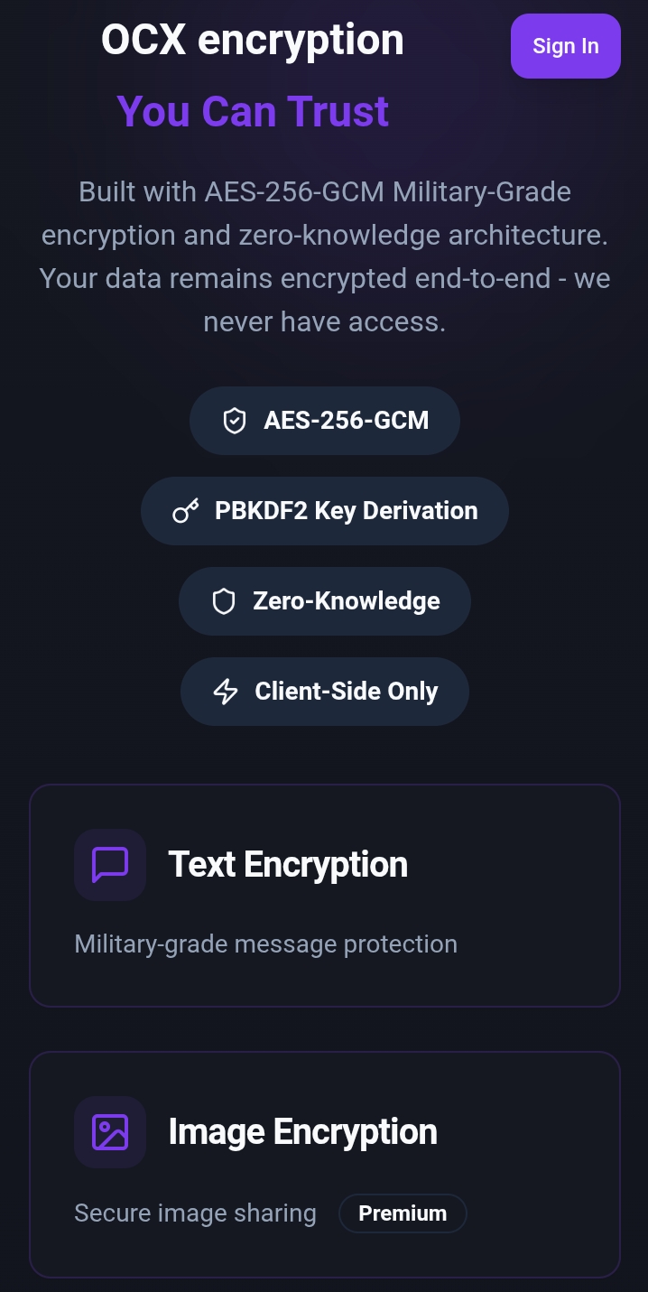 OCX - Secure Encrypted Texts/Images image 2