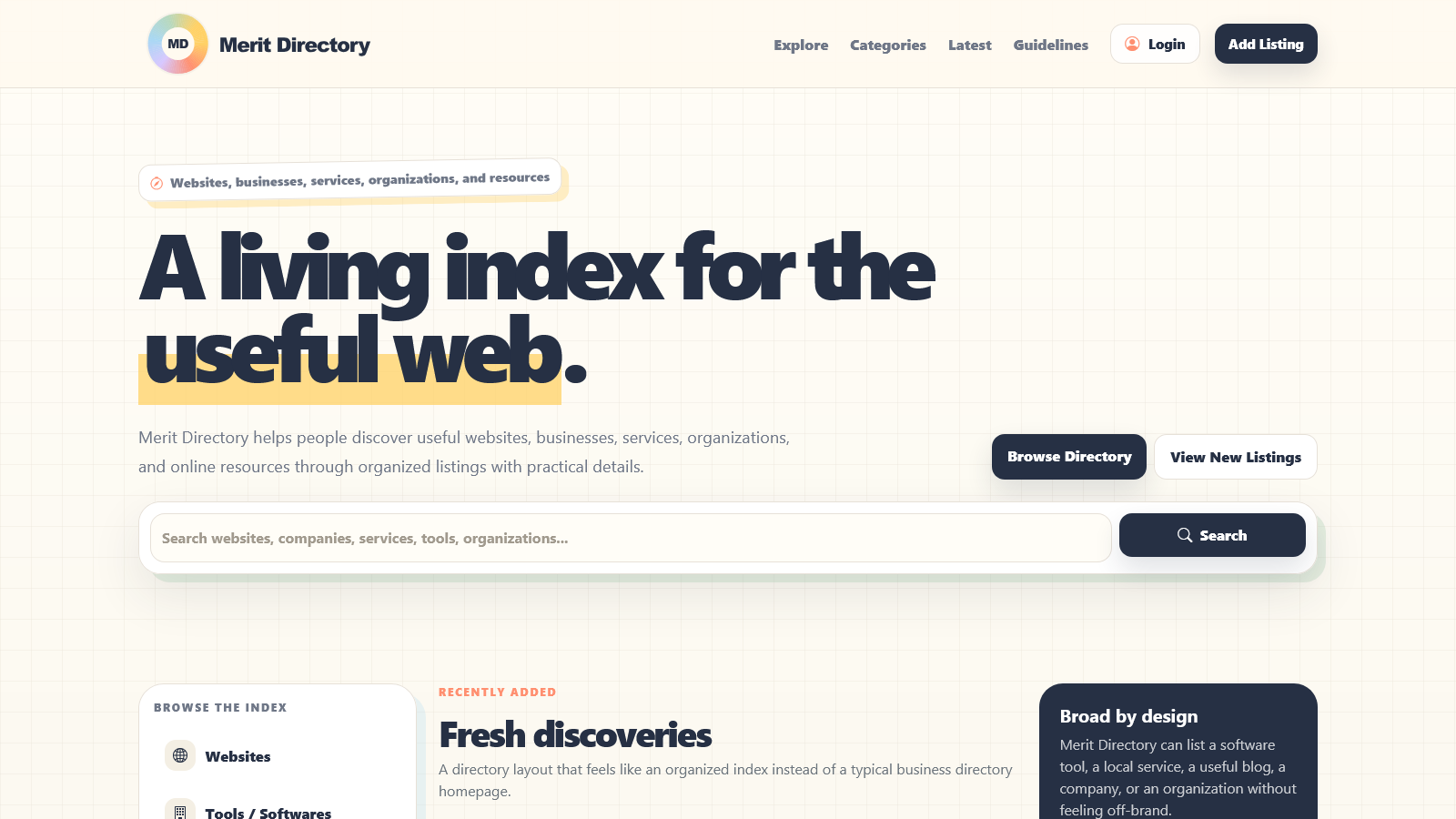 Merit Directory | Discover Websites, Businesses & Resources image 1