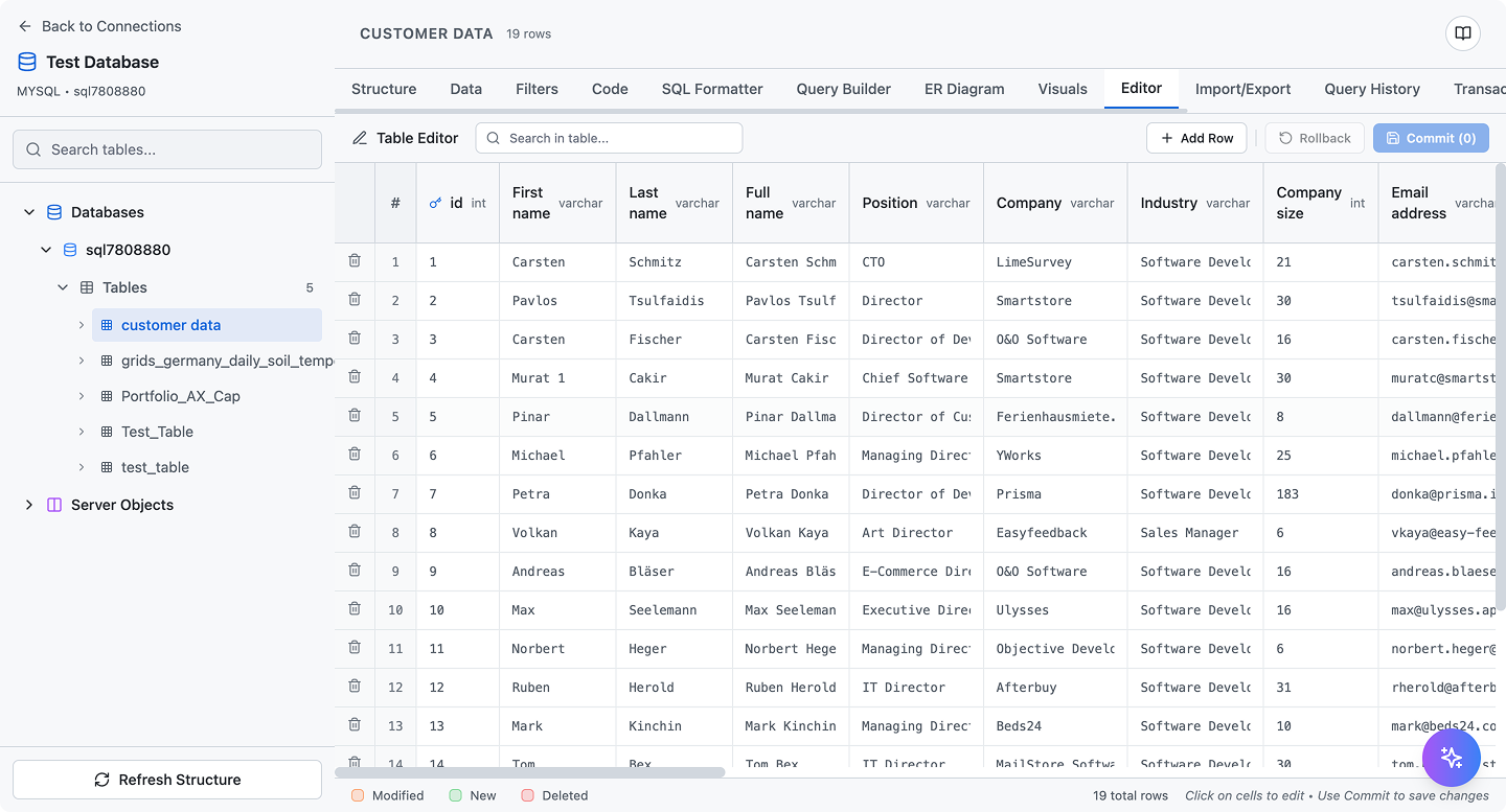 SQL Data Builder - Visual Database Management Tool image 2
