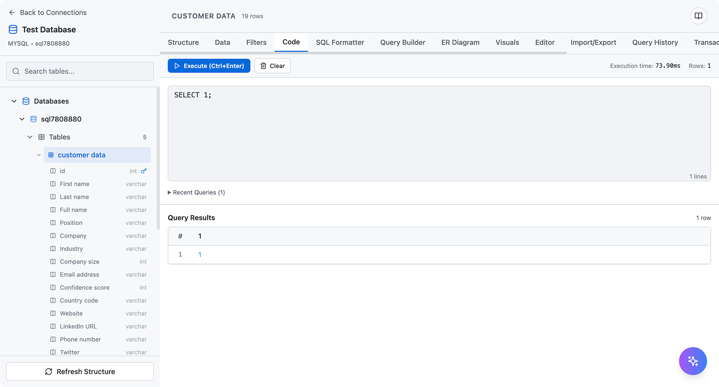 SQL Data Builder - Visual Database Management Tool image 4