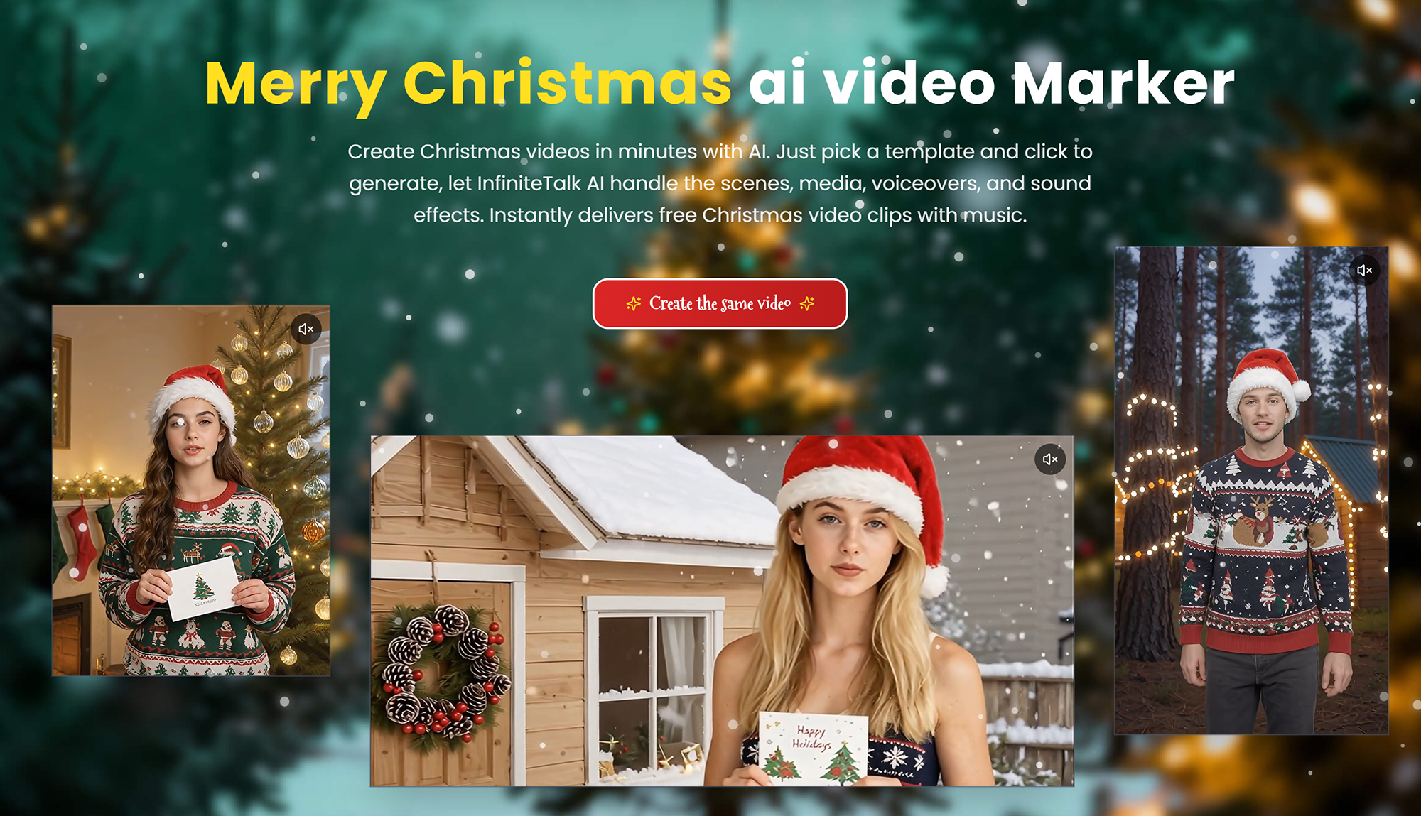 Merry Christmas ai video Marker image 1