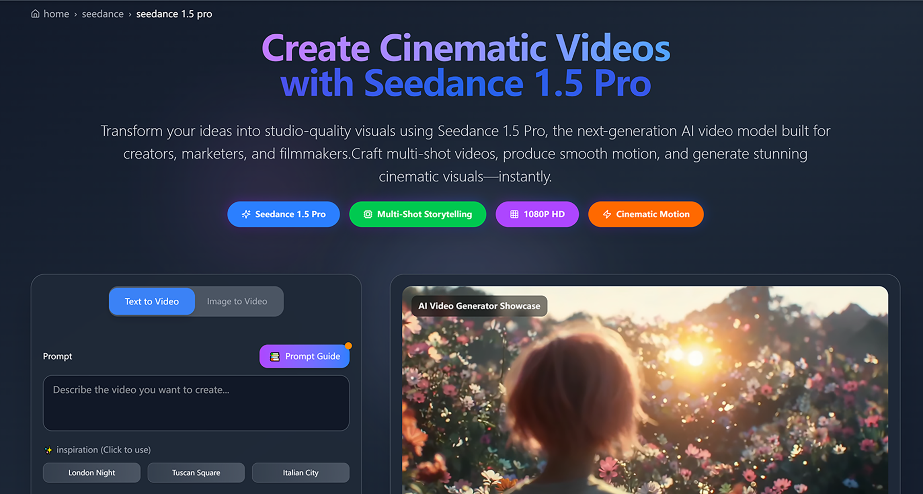 JXP Seedance 1.5 Pro AI Video Generator image 1