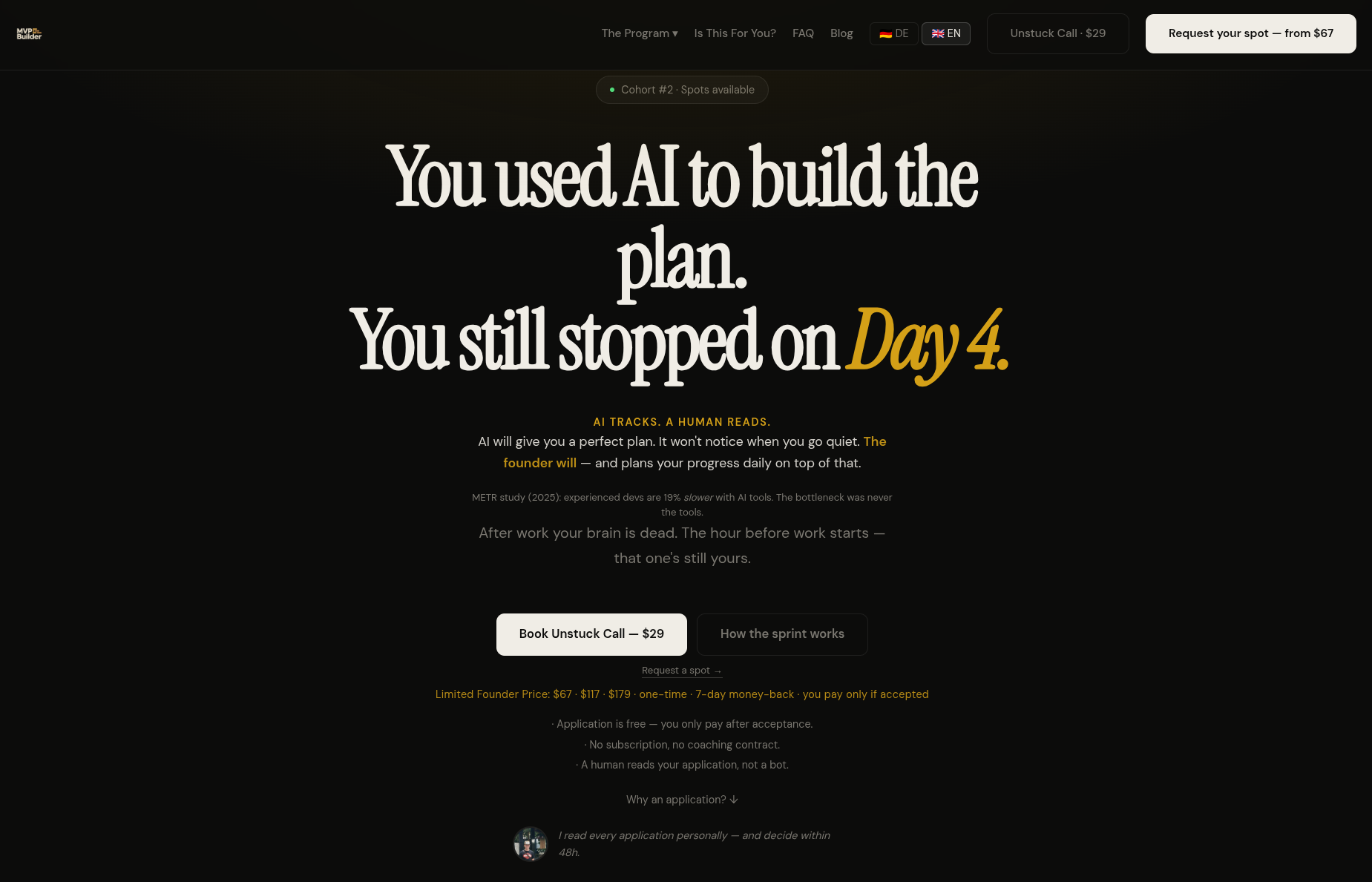 MVP Builder — The 30-Day Sprint for Devs Who Keep Almost Shipping image 1