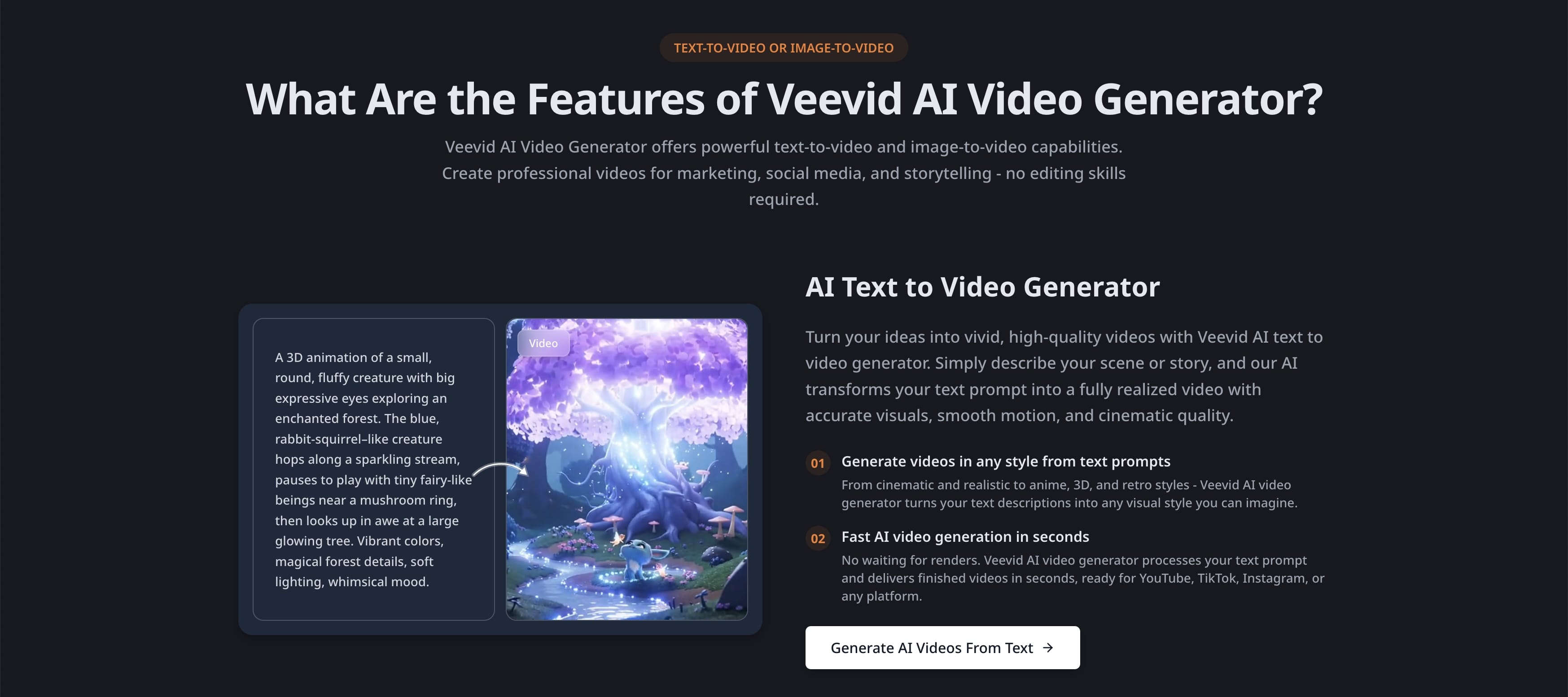AI Video Generator - Create Cinematic Videos with Audio | Veevid image 2