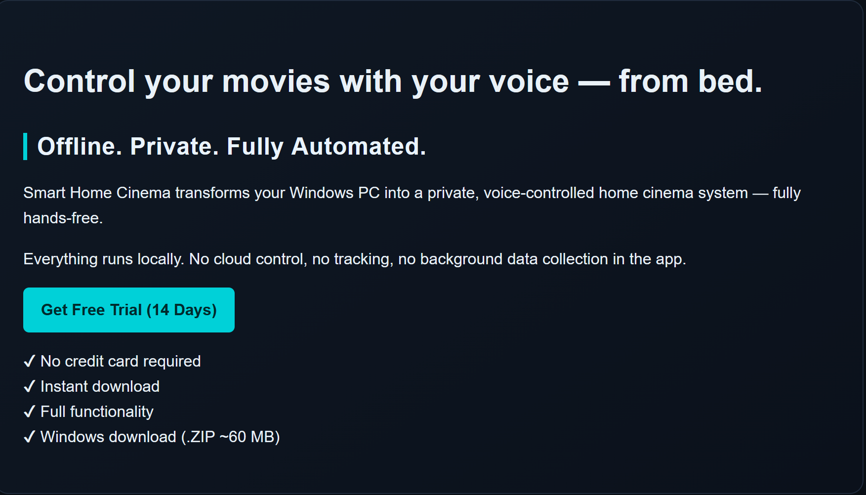 Smart Home Cinema – Voice Control image 2