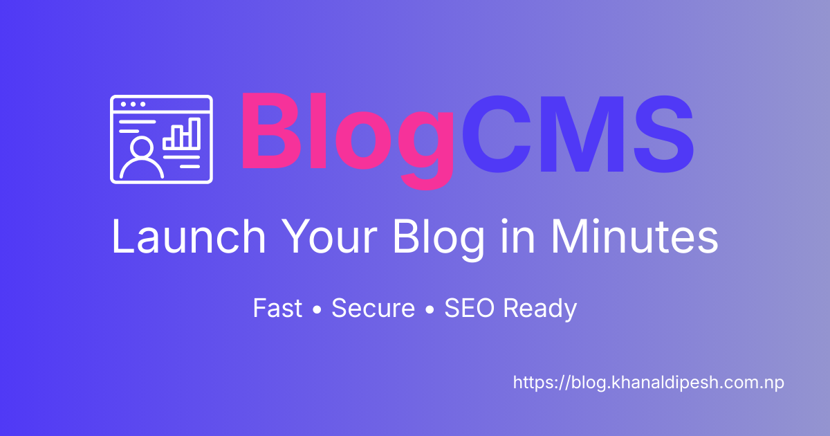 Blog CMS - Effortless Blog Management with SEO &amp; Control image 1