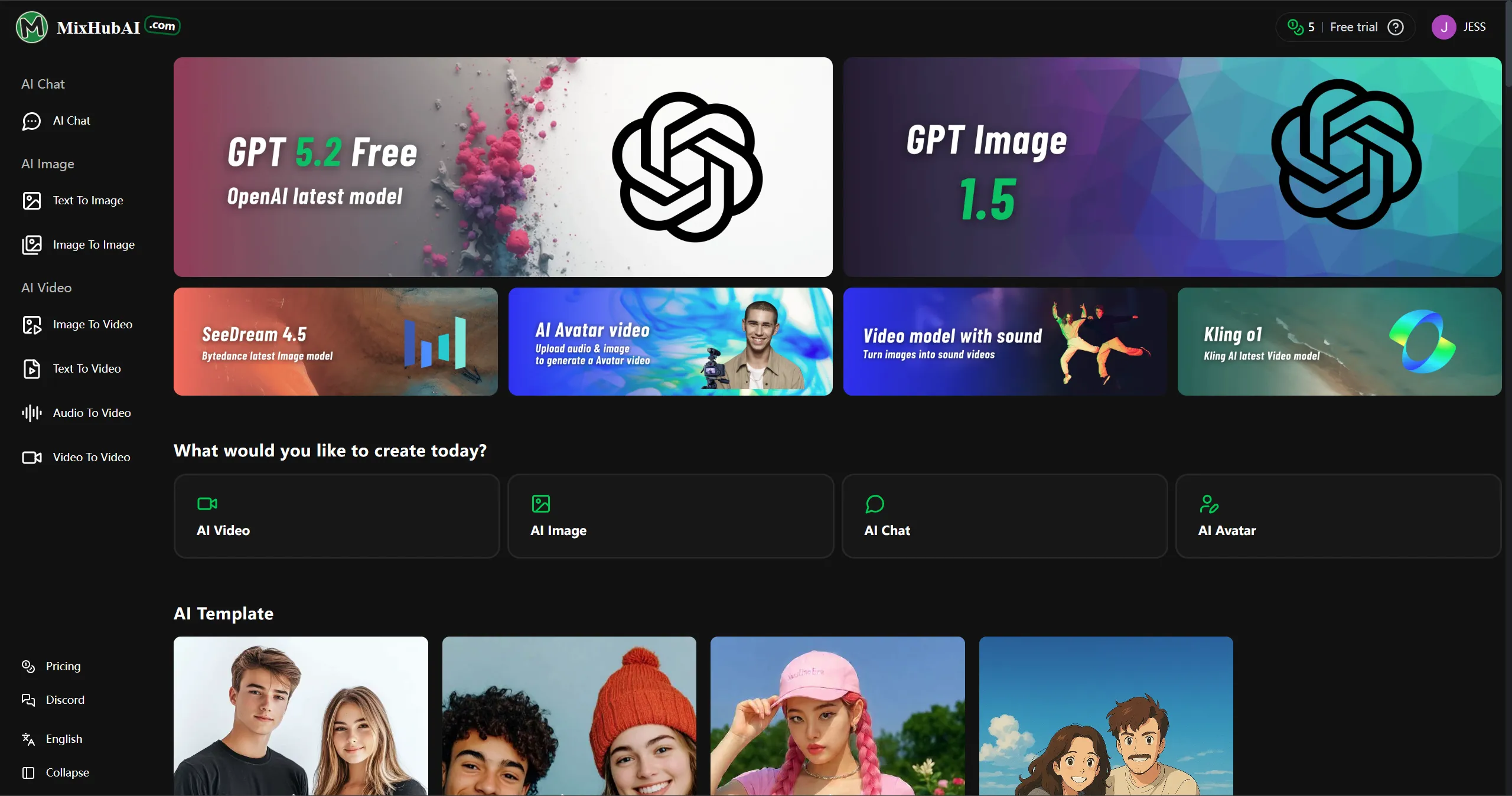 MixHub AI | All-in-One : Free AI Chat, Image &amp; Video Models image 1