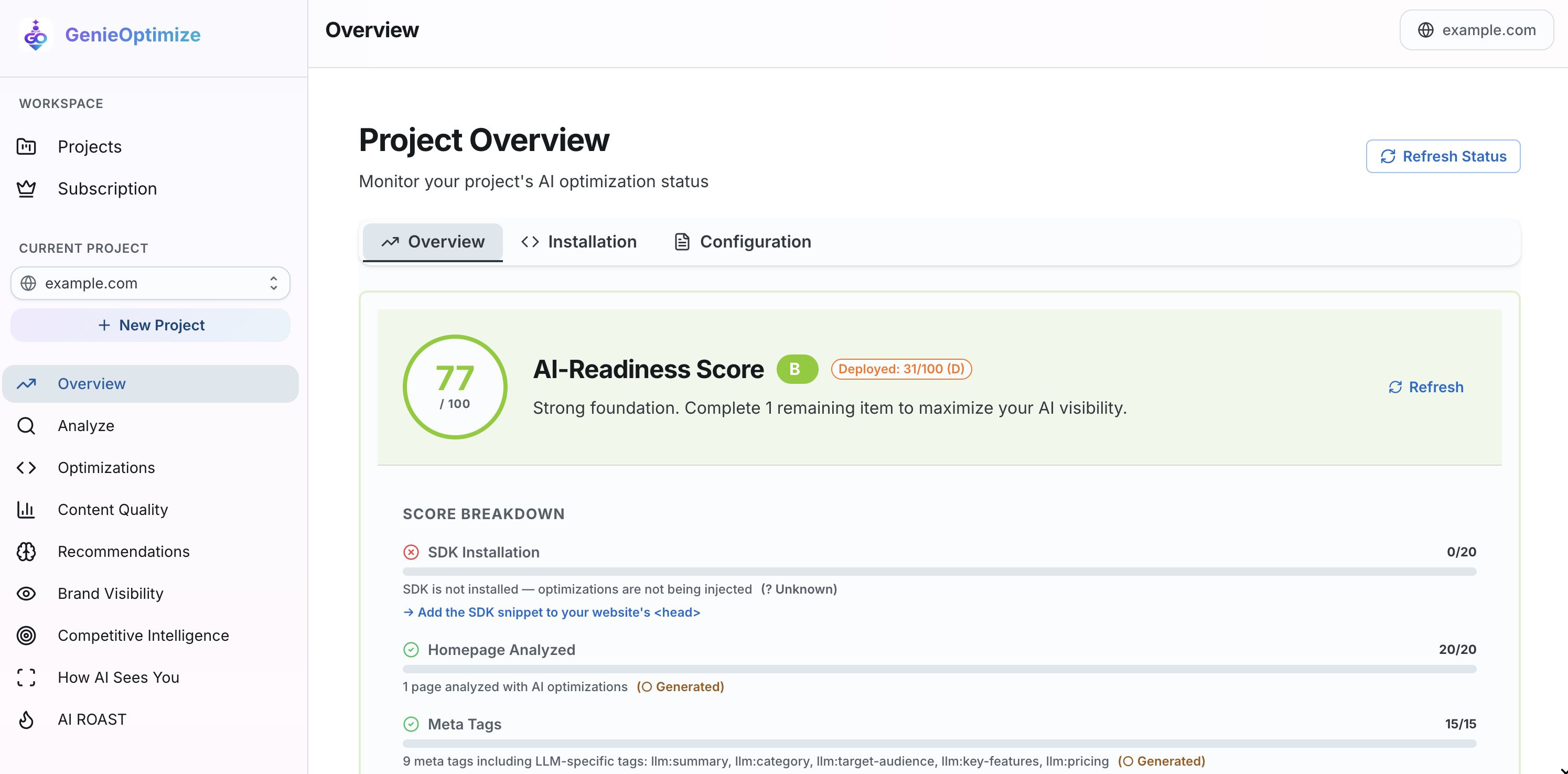 GenieOptimize - Get Recommended by ChatGPT & Claude image 4