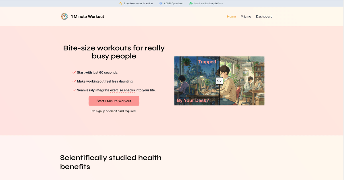 1 Minute Workout | Turn Distractions Into Desk Exercises image 1