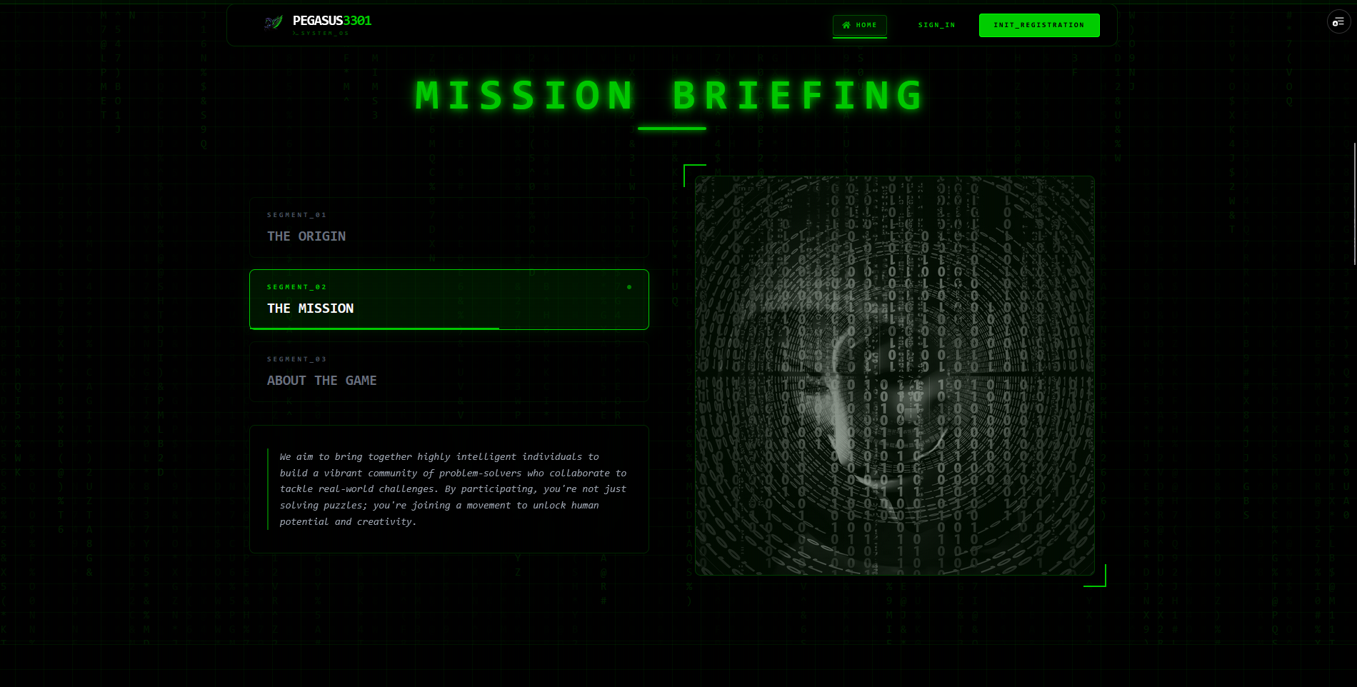 PEGASUS3301 - The Puzzle Challenge Awaits image 2