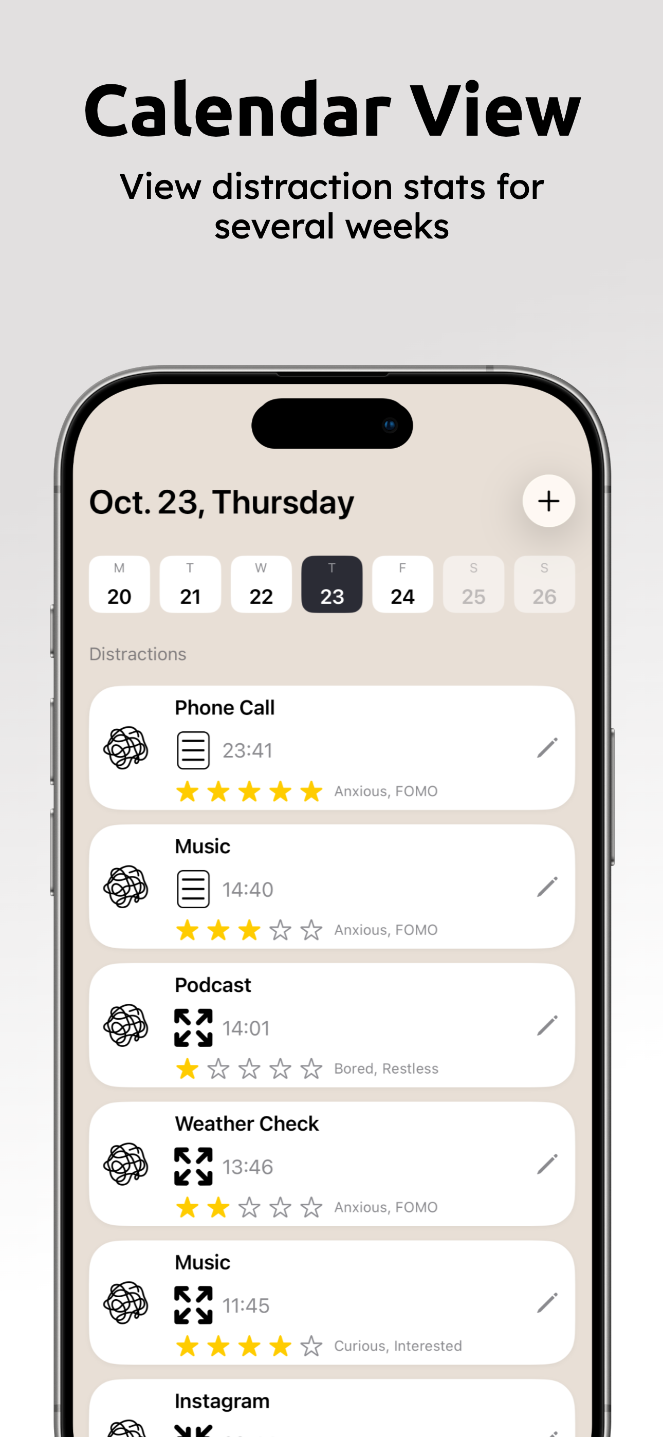 Distrack - Distraction Tracker App - App Store image 4
