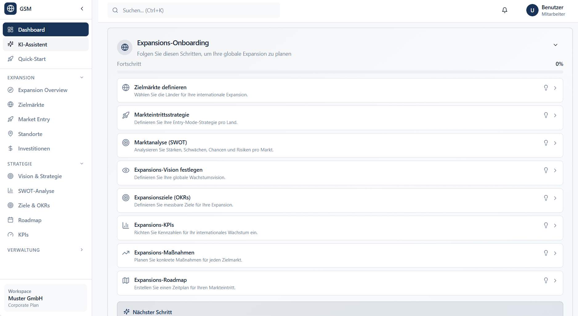 GlobalStrategyManager: The Global Business Strategy & Expansion Platform image 2